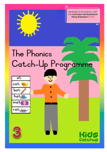 The Phonics Catch-Up Programme L3
