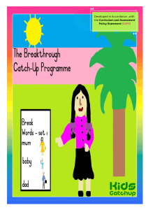 The Breakthrough Catch-Up Programme