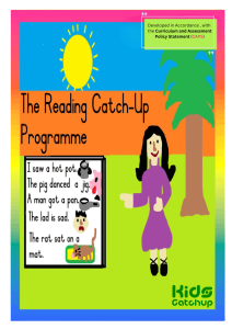 The Reading Catch-Up Programme