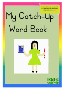My Catch-Up Word Book