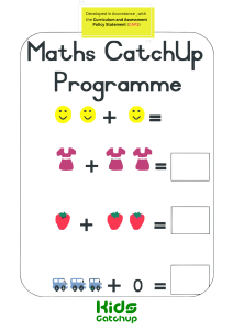 Maths Catch-Up Programme